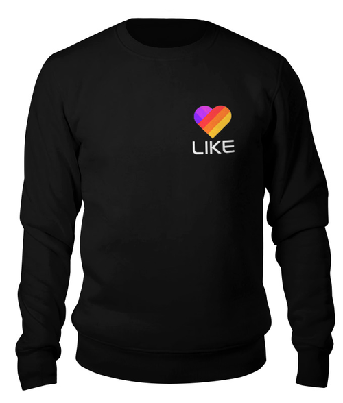 Заказать свитшот в Москве. Свитшот унисекс хлопковый Like  от DESIGNER   - готовые дизайны и нанесение принтов.
