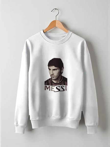 Заказать свитшот в Москве. Свитшот унисекс хлопковый messi от Анастасия - готовые дизайны и нанесение принтов.
