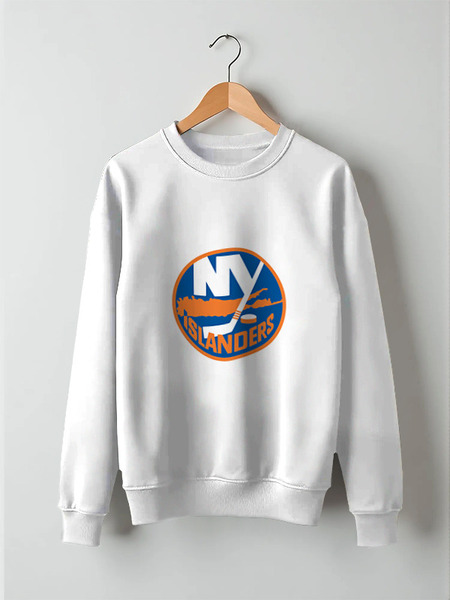 Заказать свитшот в Москве. Свитшот унисекс хлопковый New York Islanders от BURNSHIRTS - готовые дизайны и нанесение принтов.
