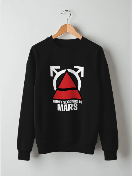 Заказать свитшот в Москве. Свитшот унисекс хлопковый Thirty Seconds to Mars от cherdantcev - готовые дизайны и нанесение принтов.