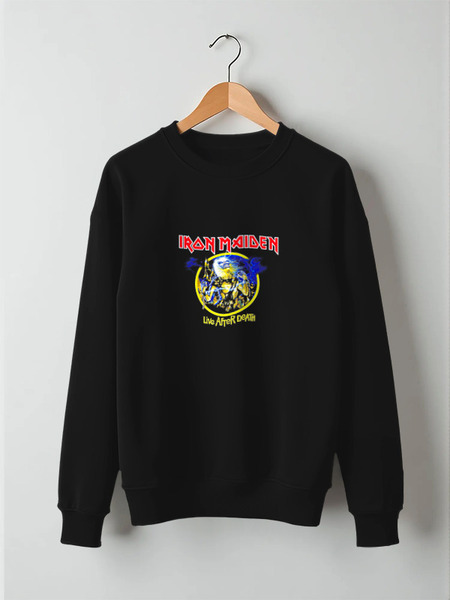 Заказать свитшот в Москве. Свитшот унисекс хлопковый Iron Maiden Band от Leichenwagen - готовые дизайны и нанесение принтов.