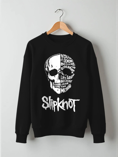 Заказать свитшот в Москве. Свитшот унисекс хлопковый Slipknot от geekbox - готовые дизайны и нанесение принтов.