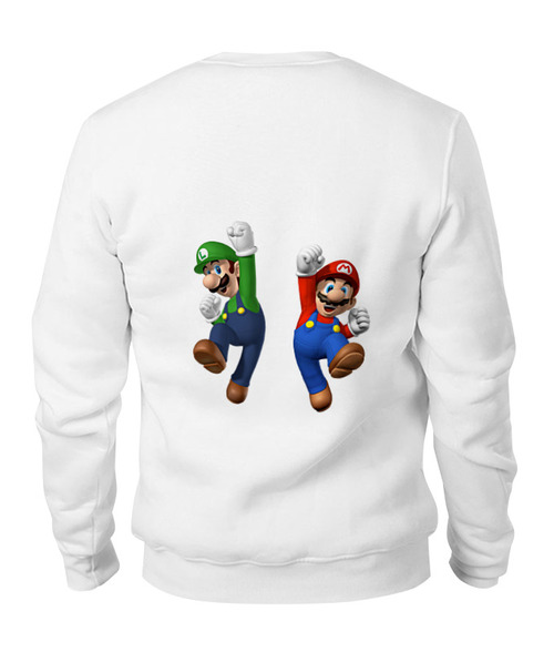 Заказать свитшот в Москве. Свитшот унисекс хлопковый Super Mario от elvis - готовые дизайны и нанесение принтов.
