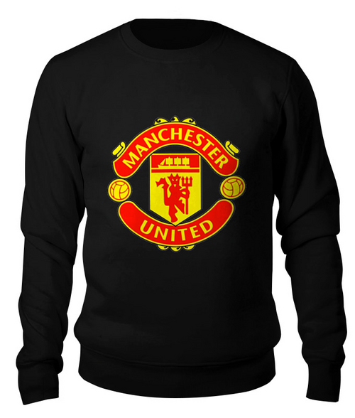 Заказать свитшот в Москве. Свитшот унисекс хлопковый Manchester United от margo23 - готовые дизайны и нанесение принтов.