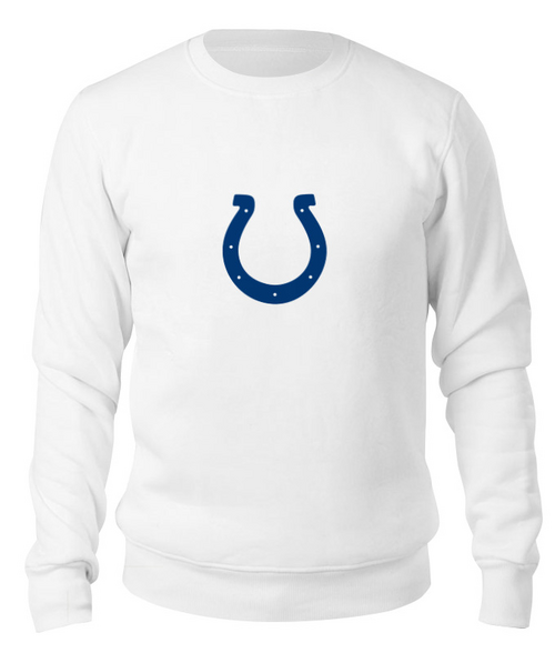 Заказать свитшот в Москве. Свитшот унисекс хлопковый Indianapolis Colts от dobryidesign - готовые дизайны и нанесение принтов.