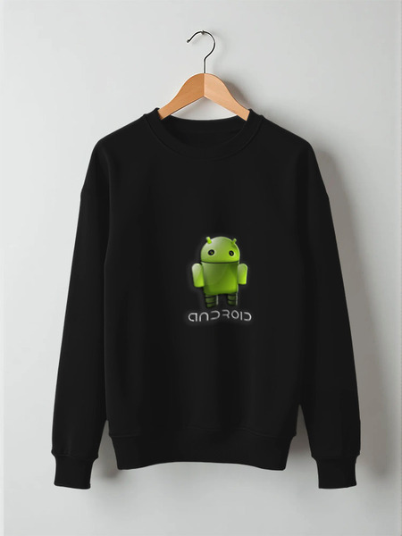 Заказать свитшот в Москве. Свитшот унисекс хлопковый Android от pahmel - готовые дизайны и нанесение принтов.