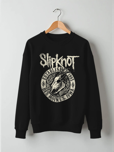 Заказать свитшот в Москве. Свитшот унисекс хлопковый Slipknot от geekbox - готовые дизайны и нанесение принтов.