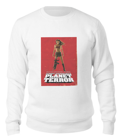 Заказать свитшот в Москве. Свитшот унисекс хлопковый Planet Terror yellow от KinoArt - готовые дизайны и нанесение принтов.