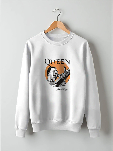 Заказать свитшот в Москве. Свитшот унисекс хлопковый Freddie Mercury - Queen от Leichenwagen - готовые дизайны и нанесение принтов.