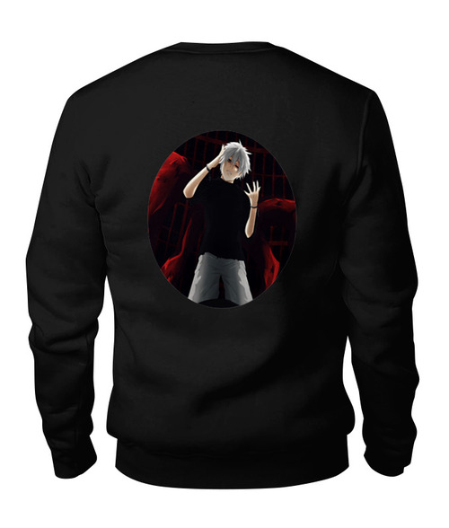 Заказать свитшот в Москве. Свитшот унисекс хлопковый Ken Kaneki Tokyo Ghoul от Альберт Тарасов - готовые дизайны и нанесение принтов.