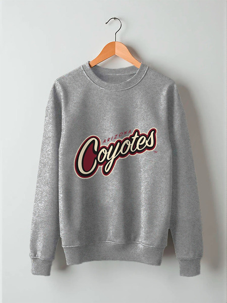 Заказать свитшот в Москве. Свитшот унисекс хлопковый Arizona Coyotes от kspsshop - готовые дизайны и нанесение принтов.