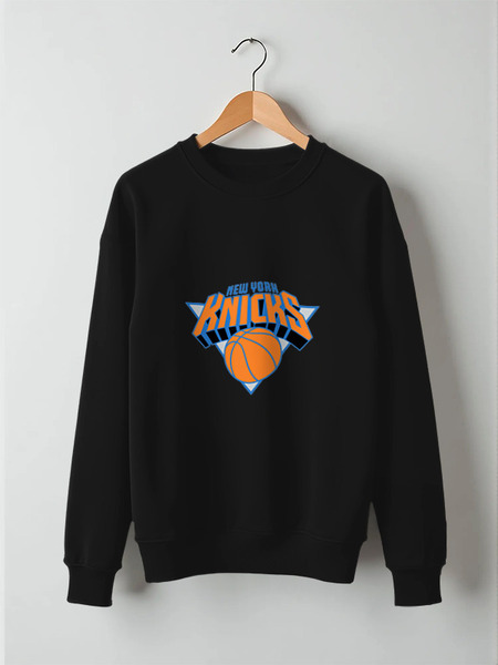 Заказать свитшот в Москве. Свитшот унисекс хлопковый New York Knicks от BURNSHIRTS - готовые дизайны и нанесение принтов.