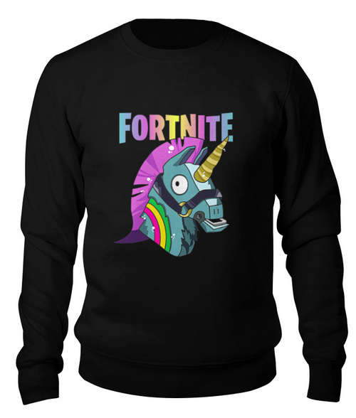 Заказать свитшот в Москве. Свитшот унисекс хлопковый FORTNITE от geekbox - готовые дизайны и нанесение принтов.