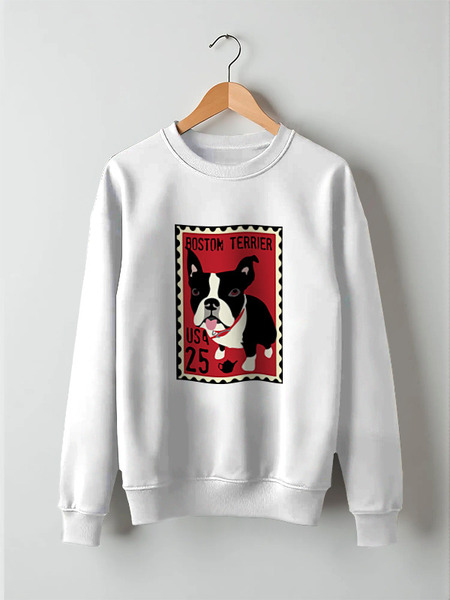 Заказать свитшот в Москве. Свитшот унисекс хлопковый Boston Terrier от Pinky-Winky - готовые дизайны и нанесение принтов.