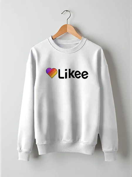 Заказать свитшот в Москве. Свитшот унисекс хлопковый Likee  от DESIGNER   - готовые дизайны и нанесение принтов.