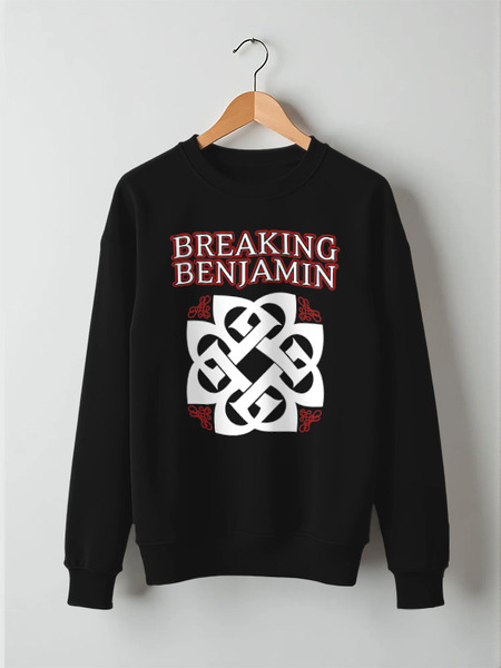 Заказать свитшот в Москве. Свитшот унисекс хлопковый Breaking Benjamin от geekbox - готовые дизайны и нанесение принтов.