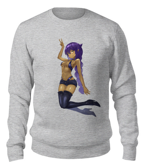 Заказать свитшот в Москве. Свитшот унисекс хлопковый Джахи / Jahy от Дана Столыпина - готовые дизайны и нанесение принтов.