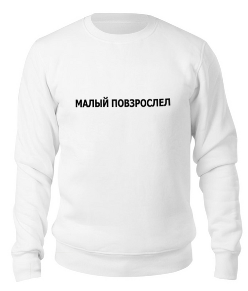 Заказать свитшот в Москве. Свитшот унисекс хлопковый Макс Корж (две стороны) от DESIGNER   - готовые дизайны и нанесение принтов.