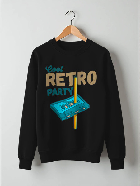 Заказать свитшот в Москве. Свитшот унисекс хлопковый Cool retro party от zen4@bk.ru - готовые дизайны и нанесение принтов.