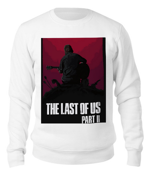 Заказать свитшот в Москве. Свитшот унисекс хлопковый The last of us 2 от GeekFox  - готовые дизайны и нанесение принтов.