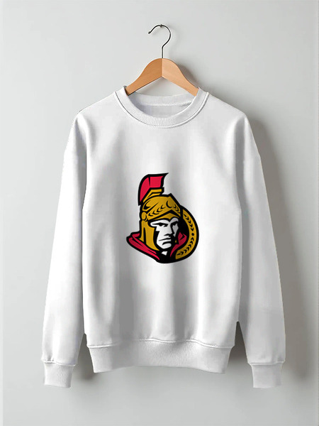 Заказать свитшот в Москве. Свитшот унисекс хлопковый Ottawa Senators от dobryidesign - готовые дизайны и нанесение принтов.
