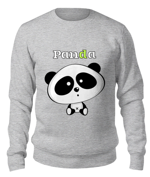 Заказать свитшот в Москве. Свитшот унисекс хлопковый Panda от Никита Коледенков - готовые дизайны и нанесение принтов.
