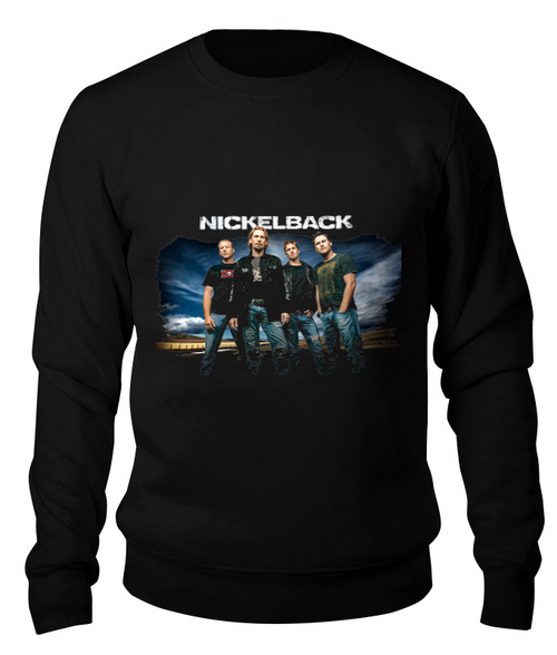 Заказать свитшот в Москве. Свитшот унисекс хлопковый Nickelback от Денис - готовые дизайны и нанесение принтов.