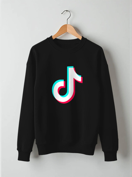 Заказать свитшот в Москве. Свитшот унисекс хлопковый TikTok  от DESIGNER   - готовые дизайны и нанесение принтов.