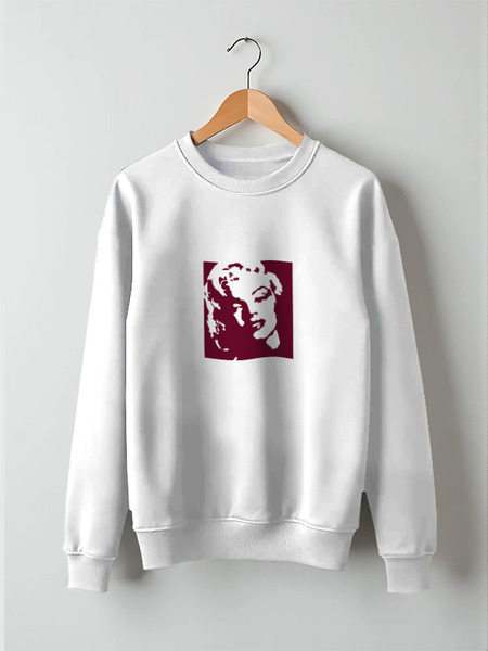 Заказать свитшот в Москве. Свитшот унисекс хлопковый Мэрилин Монро (Marilyn Monroe) от fanart - готовые дизайны и нанесение принтов.