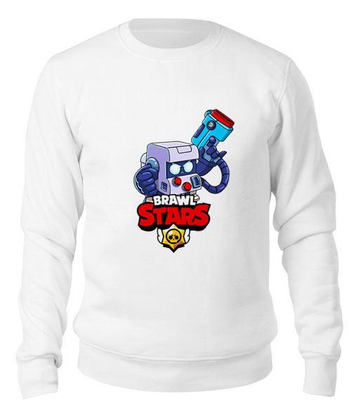 Заказать свитшот в Москве. Свитшот унисекс хлопковый BRAWL STARS 8-BIT от geekbox - готовые дизайны и нанесение принтов.