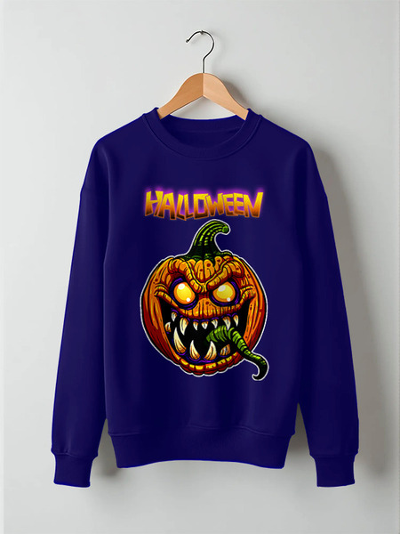Заказать свитшот в Москве. Свитшот унисекс хлопковый HALLOWEEN Pumpkin от balden - готовые дизайны и нанесение принтов.