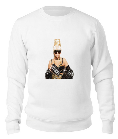 Заказать свитшот в Москве. Свитшот унисекс хлопковый Lady Gaga-Paparazzi от charmed - готовые дизайны и нанесение принтов.