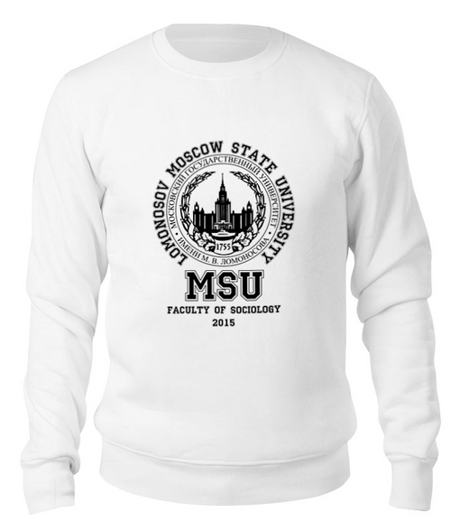 Заказать свитшот в Москве. Свитшот унисекс хлопковый МГУ(MSU) от Easy-store - готовые дизайны и нанесение принтов.