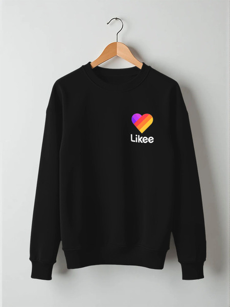 Заказать свитшот в Москве. Свитшот унисекс хлопковый Likee  от DESIGNER   - готовые дизайны и нанесение принтов.