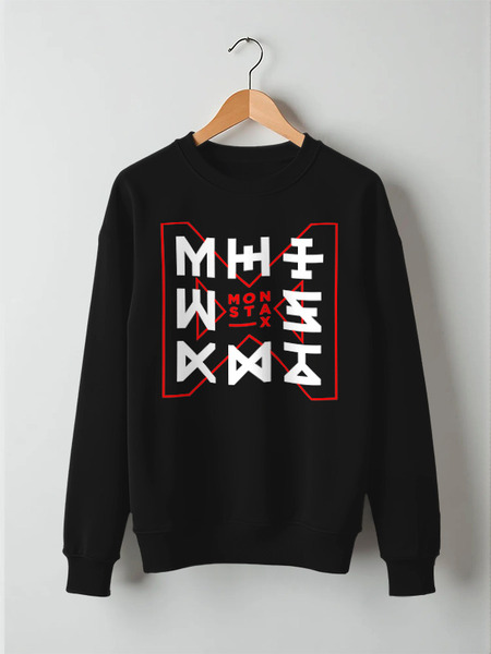 Заказать свитшот в Москве. Свитшот унисекс хлопковый Monsta X от geekbox - готовые дизайны и нанесение принтов.