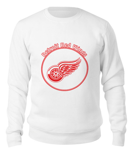 Заказать свитшот в Москве. Свитшот унисекс хлопковый Detroit Red Wings от kspsshop - готовые дизайны и нанесение принтов.