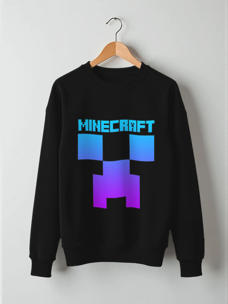 Заказать свитшот в Москве. Свитшот унисекс хлопковый MINECRAFT CREEPER от weeert - готовые дизайны и нанесение принтов.