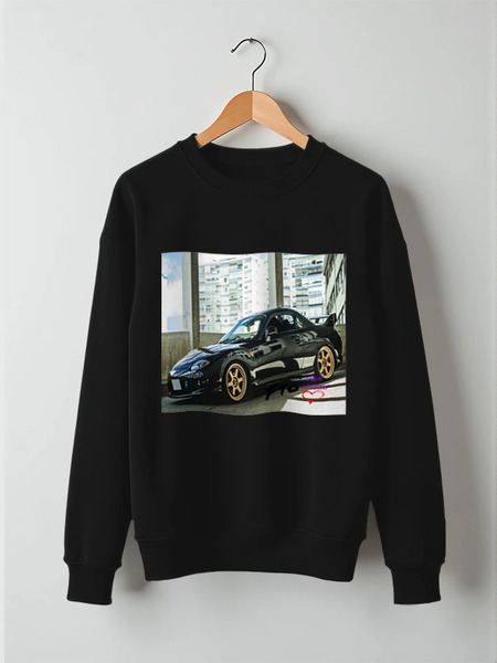 Заказать свитшот в Москве. Свитшот унисекс хлопковый Mitsubishi FTO (JDM LOVERS) от TheAndarz  - готовые дизайны и нанесение принтов.