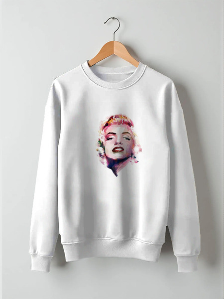 Заказать свитшот в Москве. Свитшот унисекс хлопковый Marilyn Monroe от kamila - готовые дизайны и нанесение принтов.