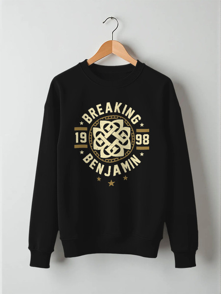 Заказать свитшот в Москве. Свитшот унисекс хлопковый Breaking Benjamin от geekbox - готовые дизайны и нанесение принтов.