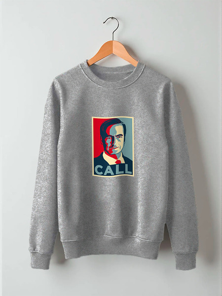 Заказать свитшот в Москве. Свитшот унисекс хлопковый Better call Saul от coolmag - готовые дизайны и нанесение принтов.