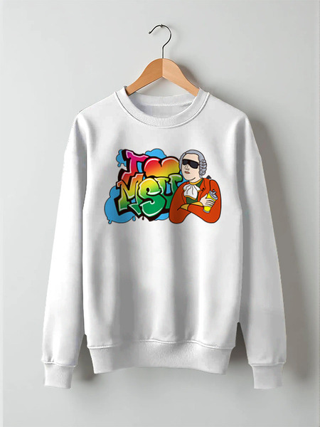 Заказать свитшот в Москве. Свитшот унисекс хлопковый C1 I Love MSU (Bright) от AR Print - готовые дизайны и нанесение принтов.
