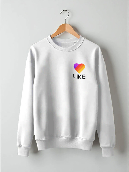 Заказать свитшот в Москве. Свитшот унисекс хлопковый Like  от DESIGNER   - готовые дизайны и нанесение принтов.