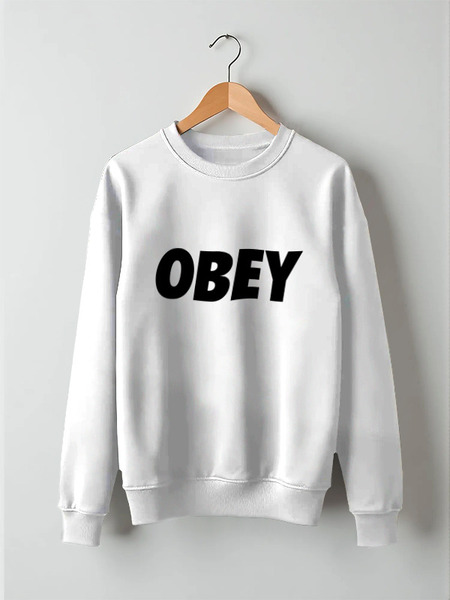 Заказать свитшот в Москве. Свитшот унисекс хлопковый OBEY  от DESIGNER   - готовые дизайны и нанесение принтов.