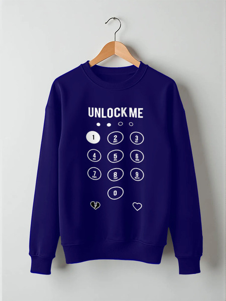 Заказать свитшот в Москве. Свитшот унисекс хлопковый Unlock Me! от kolmakov.andrey@gmail.com - готовые дизайны и нанесение принтов.
