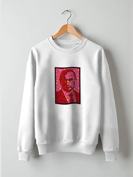 Заказать свитшот в Москве. Свитшот унисекс хлопковый ValenPutin от Pinky-Winky - готовые дизайны и нанесение принтов.