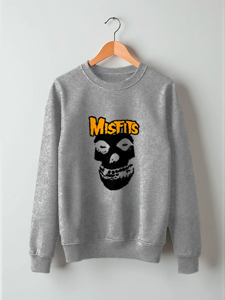 Заказать свитшот в Москве. Свитшот унисекс хлопковый Misfits  от Leichenwagen - готовые дизайны и нанесение принтов.