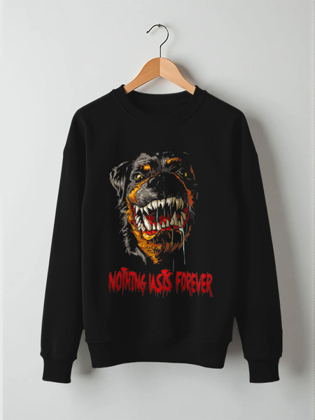 Заказать свитшот в Москве. Свитшот унисекс хлопковый ☠Rottweiler☠ от balden - готовые дизайны и нанесение принтов.