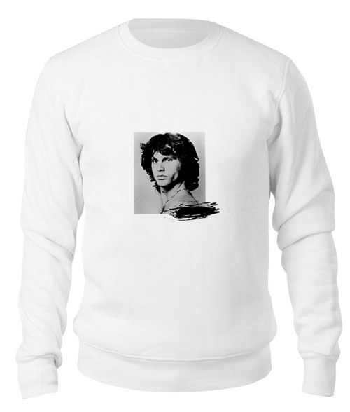 Заказать свитшот в Москве. Свитшот унисекс хлопковый Jim Morrison  от bru - готовые дизайны и нанесение принтов.