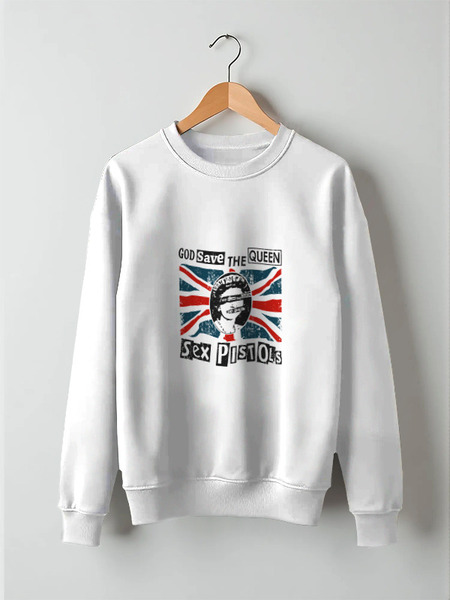 Заказать свитшот в Москве. Свитшот унисекс хлопковый Sex Pistols от geekbox - готовые дизайны и нанесение принтов.